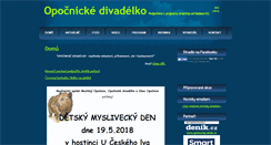 Desktop Screenshot of divadlo.opocnice.eu